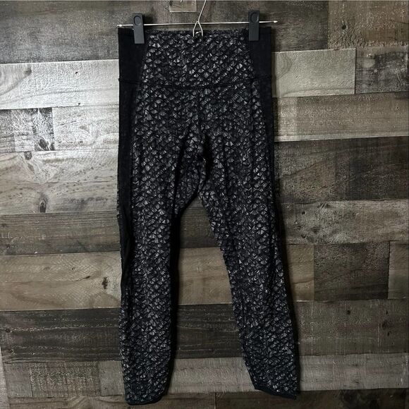 Lululemon Wunder Under Mesh Leggings 6 - Picture 1 of 7